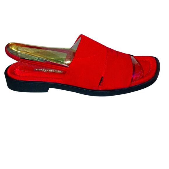 Easy Spirit Red Fabric Sandals – Size 9! - Picture 1 of 6